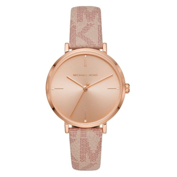 NWT MICHAEL KORS Jayne Three-Hand Blush Watch MK7130 main image 6